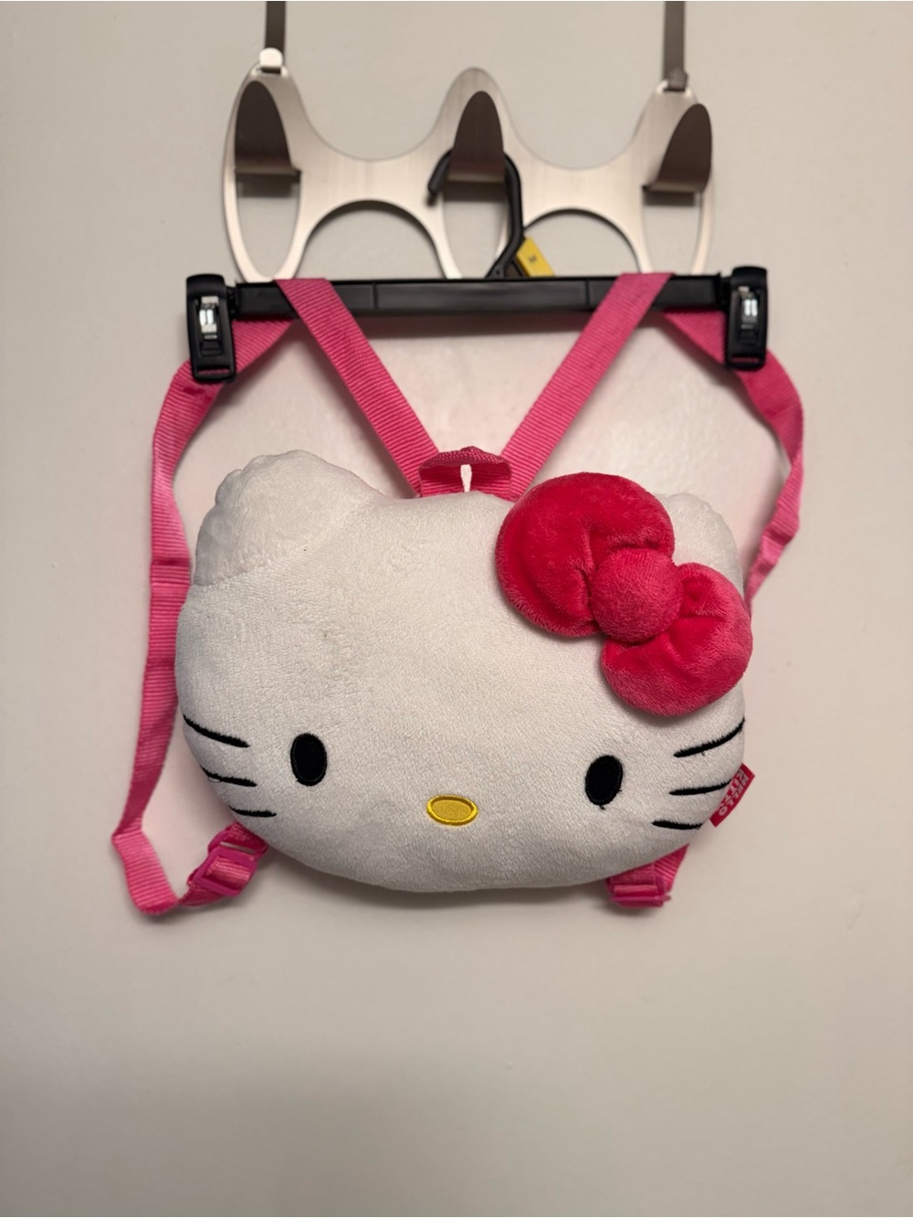 Hello Kitty Pink & White Plush backpack